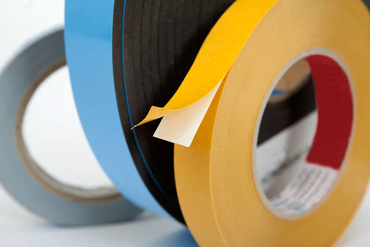 Assorted rolls of double-sided adhesive tape