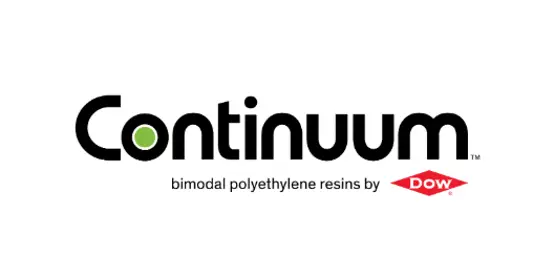 Continuum Green bimodal polyethylene resins by DOW logo | 528x352 
