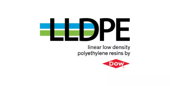 LLDPE linear low density polyethylene resins by DOW logo | 528x352