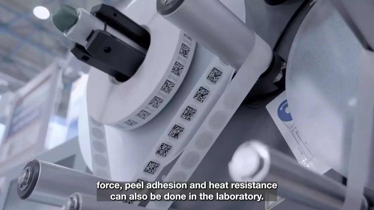 QR code stickers on a roll