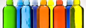 Colorful plastic bottles  